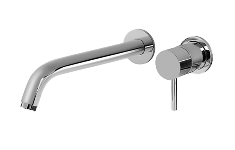 M E Wall Mounted Lavatory Faucet W Single Handle