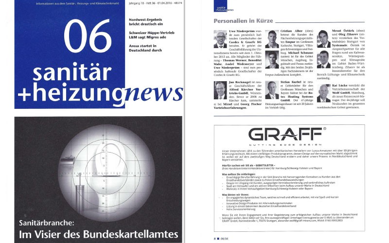 GRAFF in Germany l Sanitär + Heizung News