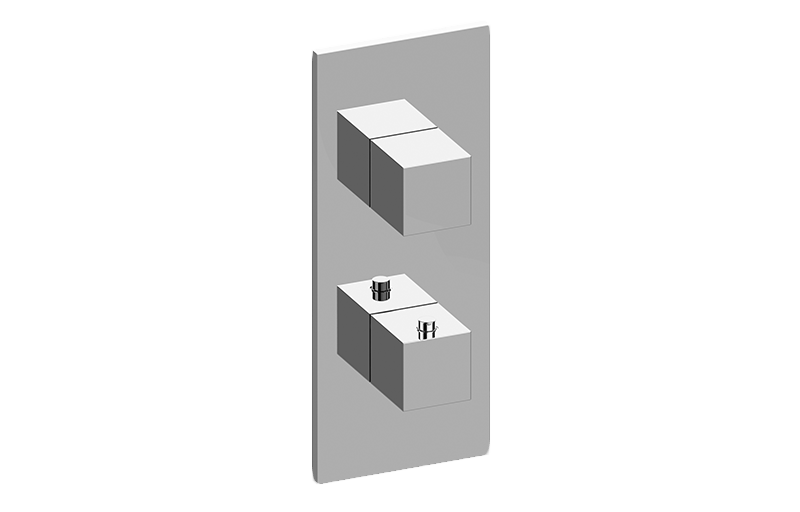 3/4" UP-Thermostat mit Dreiwegeumsteller - AP-Teil