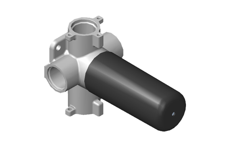 Three-Way Shared Function Diverter Control Valve WITHOUT Off Function (No Pass-Through)