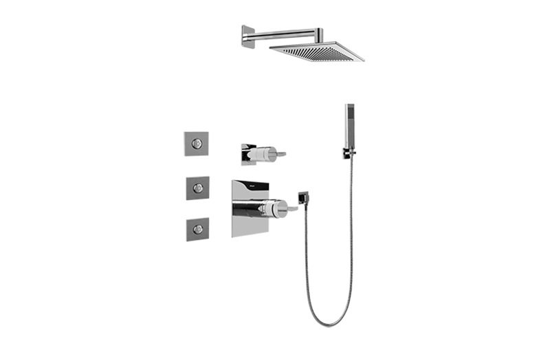 Full Thermostatic Shower System with Transfer Valve (Rough & Trim)