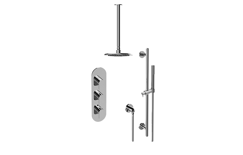 Sento M-Series Thermostatic Shower System - Shower with Handshower